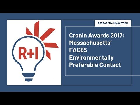 Award Winner 2017: Massachusetts’ FAC85 Environmentally Preferable Contact